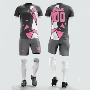 Conjunto de Uniforme de Fútbol Personalizado de Alta Calidad, Transpirable, de Secado Rápido, Ecológico, de Poliéster, Unisex para Adultos - Product Image 6