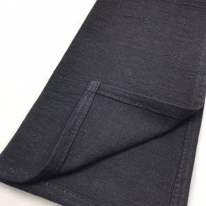 100% coton noir serviette fait à la main Style moderne Folk Rectangle Dirtproof Folk Style - Product Image 4