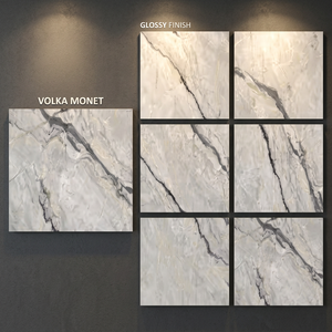 Vistaar - Baldosas de Porcelana Antideslizantes para Pared y Suelo, Aspecto de Mármol Marrón Oscuro Atenúa, Piedra de Ónix China Natural de 800x800 mm y 10 mm de Grosor - Product Image 1