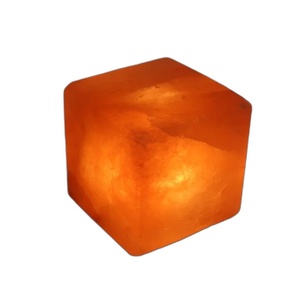 Custom Himalayan Pink Salt Lamp Cube Shape Natural Healing Salt <b>Light</b> for Home Decor - Product Image 1