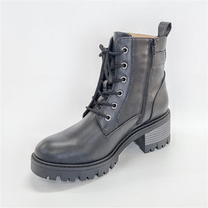 รองเท้าบูทมอเตอร์ไซค์สไตล์อังกฤษ TWXM02-01 สำหรับผู้หญิง ทำจากหนัง PU ทนทานต่อการสึกหรอ พร้อมซิป  รองเท้าบูทหุ้มข้อสำหรับผู้หญิง - Product Image 2