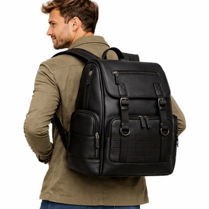 Premium Handmade Leather Backpack with High-Quality Craftsmanship, Spacious <b>Storage</b> and Comfortable Carrying System - Product Image 4