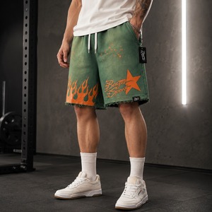 Meilleures ventes : Pantalon décontracté pour homme en toile unie délavée à l'acide, mélange polyester/coton respirant, séchage rapide, multi-poches, haute qualité, OEM - Product Image 2