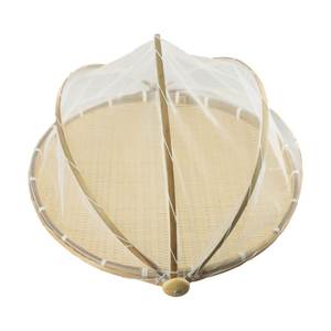 Panier de décantation traditionnel en bambou, fait main au Vietnam, couvercle alimentaire naturel pour cuisine, table à manger, pain, fruits et décoration intérieure - Product Image 1