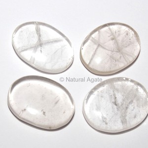 หินออนิกซ์สีน้ำเงินรูปไข่แบบคาโบชองแกะสลักจาก NaturalAgate.com กูร์การัต - Product Image 5