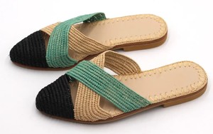 Sandales en raphia faites à la main, chaussures de plage d'été, ballerines marocaines - Product Image 3