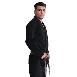 Nuevo Uniforme de BJJ Color Negro, Transpirable, de Secado Rápido, Unisex, para Adultos, Antiencogimiento, Tela de Algodón Perlado, Traje de MMA BJJ - Product Image 2