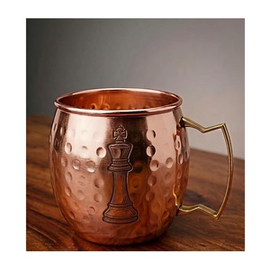 handmade copper moscow mule <b>mugs</b> with hammered finish stylish durable drinkware for cocktails kitchen bar gifts - Product Image 1