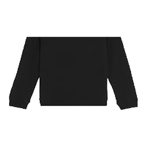 Sudadera de punto de algodón 100% para hombre, cuello redondo, forro polar, primavera, 240g, ecológica, transpirable, con estampado en relieve frontal, color liso. - Product Image 6