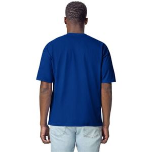 เสื้อยืดผู้ชายทรงหลวม รุ่น Deep Royal Maxweight ผ้าคอตตอนพรีเมียมเนื้อหนา คอกลม แขนสั้น สไตล์ลำลอง - Product Image 3