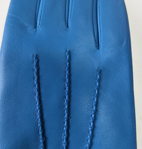 Vente flash - Gants d'hiver luxueux non doublés bleus à écran tactile, écologiques, chauds, longueur poignet, pour la vie quotidienne, pour femmes - Product Image 5