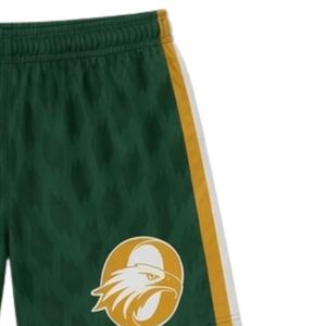 Shorts de lacrosse unisexe vert et or en polyester léger – Tenue de sport athlétique pour entraînement et compétition d'équipe - Product Image 4