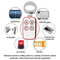 Duplicateur de télécommande sans fil 4 boutons universel à code d'apprentissage automatique pour appareils électroménagers et portes de garage 50M+