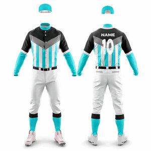 Top Sale Quick Dry Custom Uniform Manufacturer <b>Baseball</b> Team Uniform Kits Club Name and Numbers Custom Logo Softball Uniform - Product Image 1