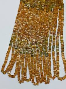 Cuentas de turmalina natural en rodajas cuadradas lisas / Cuentas Heishi en rodajas cuadradas lisas de 4 mm de tamaño uniforme para joyería - Product Image 3