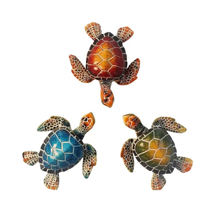 Figura de Tortuga Marina de Resina Pintada a Mano de Alta Calidad, Diseño Costero, Adorno de Animal Marino, Recuerdo Náutico, Decoración para el Hogar, Regalo - Product Image 1