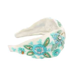 Serre-tête élégant fait main avec perles pour femmes, accessoire de mode tendance à prix de gros - Product Image 6