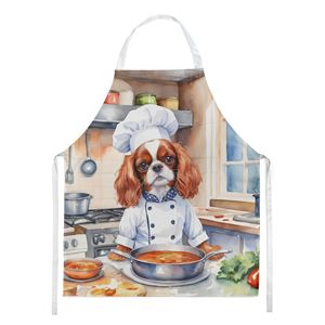 Tablier de chef Cavalier Spaniel unisexe grand multicolore pour cuisine cuisson artisanat jardinage pour femmes et hommes adultes - Product Image 1