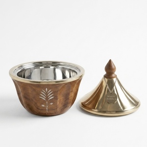 Olla térmica de madera ecológica, duradera y de primera calidad, con tapa de acero inoxidable, para servir comida, ideal para catering, buffet, Majlis y Ramadán. - Product Image 3