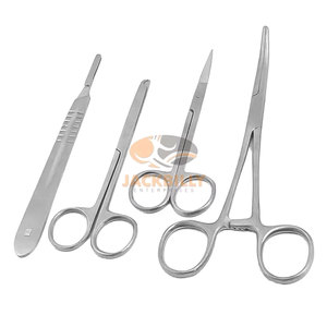 Juego de Cirugía Menor: Kit Premium de Instrumentos Quirúrgicos de Acero Inoxidable con Mango BP, Incluye Tijeras Quirúrgicas e Instrumentos Médicos - Product Image 1