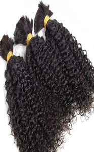 ต่อผมแท้แบบอินเดีย Remy Single Drawn ยี่ห้อ ASK HAIR ENTERPRISE แบบลอนหยัก สไตล์เครื่องจักรเย็บแบบ Double Weft น้ำหนัก 100 กรัม ไม่ผ่านการแปรรูป - Product Image 2