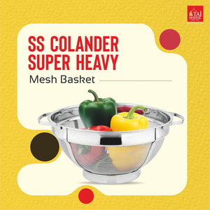 New Style S.S Colander Super Heavy <b>Mesh</b> <b>Basket</b> Kitchen Sink Basin for Rice Washing Vegetable <b>Basket</b> - Product Image 2