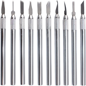 Kit d'outils de sculpture dentaire en acier inoxydable, couteaux à modeler, instruments de sculpture de l'argile et de la poterie, usage professionnel - Product Image 1