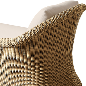 เก้าอี้อาบแดดไม้สักแท้สุดหรูสำหรับกลางแจ้ง พร้อมที่วางแขน ตกแต่งด้วยงานสานมือ สไตล์ร่วมสมัย พร้อมเบาะรองนั่งสำหรับพักผ่อนริมสระน้ำ เหมาะสำหรับวิลล่า - Product Image 4