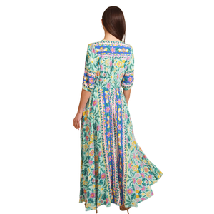 Vestido Maxi de Manga Abullonada para Mujer, Elegante para el Verano - Product Image 4