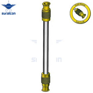 Transfer Adaptor Luer <b>Lock</b> 4.5 cm / 1-3/4" Length 4 mm Diameter Gold Finish Stainless Steel Surgical <b>Medical</b> Instruments - Product Image 6