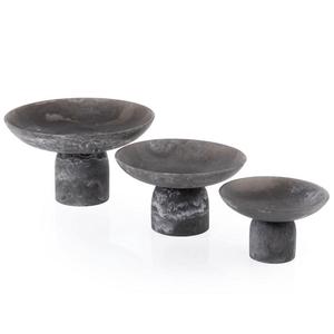 Trendy Minimalist Resin Footed Bowl <b>Ramadan</b> Eid Decorative Dates <b>Chocolate</b> Bowl Home Decor Products Serving Platters Footed Bowl - Product Image 1