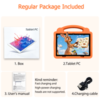Tablette pour enfants la plus vendue Wi-Fi Android 12 Octa Core Double caméra Batterie 4000 mAh Contrôle parental éducatif Processeur MTK Nouveau