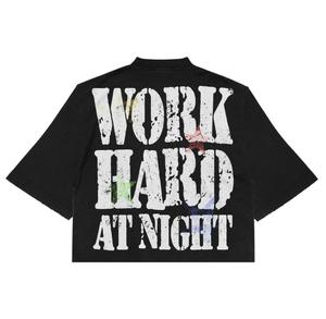 Camisetas Oversize para Hombre con Estampado DTG, Tejido de Algodón Pesado de 250 GSM, Estilo Casual Urbano, Corte Relajado, Hombros Caídos, Ropa de EE. UU. - Product Image 4