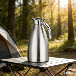 Caraffa Termica in Acciaio Inox a Forma di Proiettile per Caffè e Tè 1.5-2.0L con Coperchio, Mantiene Caldo/Freddo 12-24 Ore, Design Moderno, Sicura per Acqua Bollente - Product Image 4