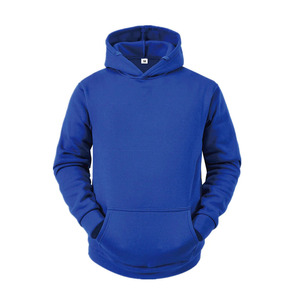 Sudadera con Capucha Negra para Hombre, Corte Regular, Felpa de Algodón, Informal, con Bolsillo Delantero, Color Sólido, Tejida - Product Image 6