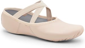 Women's Ballet Shoes Genuine Leather Upper Full Sole Arch Support Breathable Jazz Dance <b>Flat</b> Heel Beginner - Product Image 3