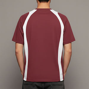 2026 Best Men's Raglan Sleeve T-<b>Shirt</b> Solid Color O-Neck Quick Dry <b>100</b>% Cotton Casual Wear Front Logo Print Loose Fit Long High - Product Image 5