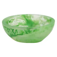 Bol de service élégant en résine écologique fait main pour la décoration de fête, présentoir à fruits et bijoux, pièce d'art moderne colorée et unique pour la maison