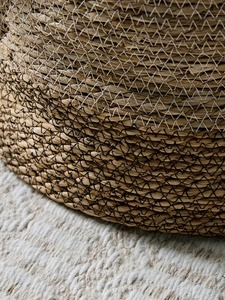 Juego de 3 cestas redondas de color oscuro hechas a mano de mimbre marino, cestas de almacenamiento al por mayor, ecológicas, hechas en Vietnam. - Product Image 6