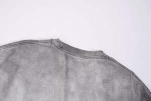 เสื้อยืดคัสตอมแบบวินเทจสั่งทำขายส่ง เสื้อยืดโอเวอร์ไซส์ลายกราฟิกสำหรับผู้ชาย เสื้อยืดฮิปฮอปผ้าฝ้าย 100% หนานุ่ม ซักย้อมสีแบบแอซิดวอช - Product Image 5