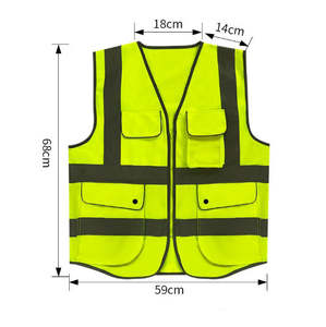 Chaleco de Seguridad Reflectante de Alta Visibilidad NESTA SPORTS con Bolsillo, Ropa de Trabajo para Construcción y Seguridad con Logotipo Personalizado - Product Image 1
