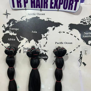 Vente en gros d'extensions de cheveux humains vierges de haute qualité 100% naturels indiens de temple d'Inde - Product Image 6