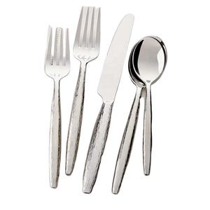 Ensemble de couverts en acier inoxydable, design brut, fait main, style occidental et différents designs - Product Image 1