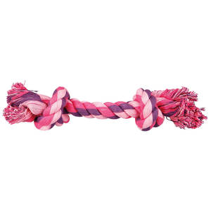 Jouet à mâcher pour animaux de compagnie, corde à nœuds multicolores bleue de 28 cm pour chiens - Product Image 3