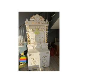 Templo de mármol interior de alta calidad, modelo pulido con patrón de diseño personalizado, el mejor precio de la India, proveedor en artesanías de piedra - Product Image 3