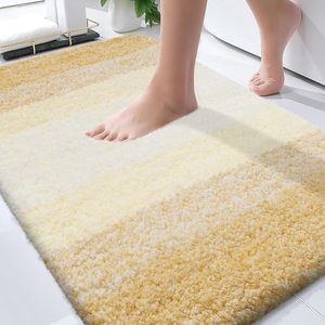 Hot Selling 17"x24" Microfiber Bath <b>Mat</b> Super <b>Absorbent</b> Non-Slip Floor Thick Plush Shaggy Tufted Bathroom Rug Washable Hotel - Product Image 1