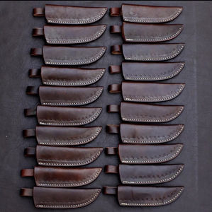 Cuchillo de hoja fija de acero de Damasco Skinner OEM personalizado con mango de madera de punta caída para caza y camping - Product Image 4