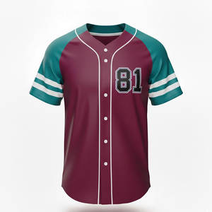 Maillot de baseball personnalisé pour hommes, tissu athlétique respirant, conçu pour les uniformes d'équipe, les entraînements, les matchs et les vêtements de sport décontractés. - Product Image 1