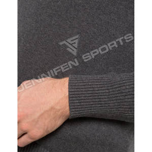 Sweat-shirt à capuche en molleton lourd et doux pour homme, en laine/acrylique, coupe oversize, avec logo personnalisé - Product Image 4