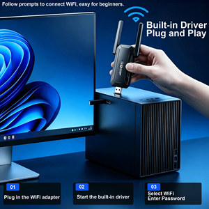 IFA03 Tarjeta de Red Inalámbrica Gigabit 5G de Doble Banda, Interfaz USB3.0, WIFI5 1200Mbps, Externa para Portátil - Product Image 4